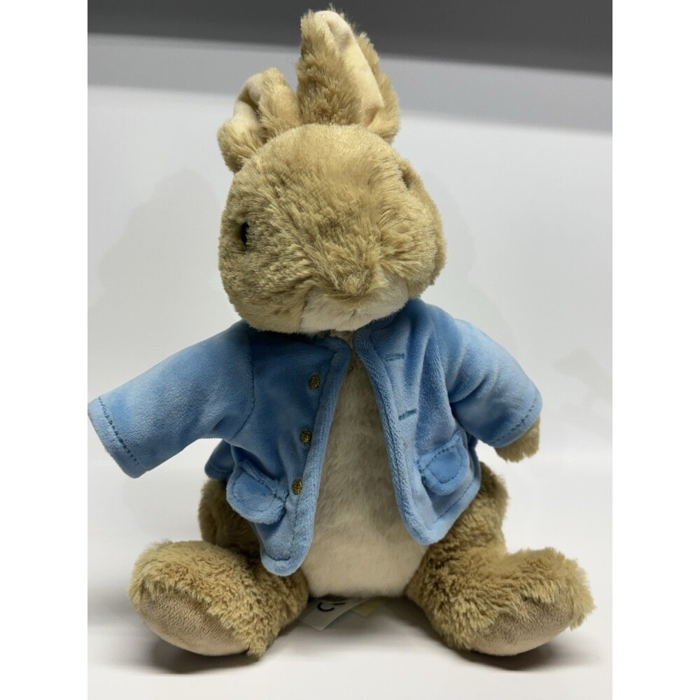 Pottery Barn Kids Peter Rabbit Plush 12" Very Good Blue Jacket